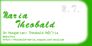 maria theobald business card